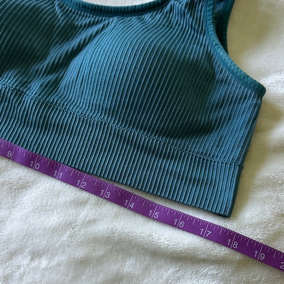 Torrid Teal Ribbed Bralette - Picture 6 of 7